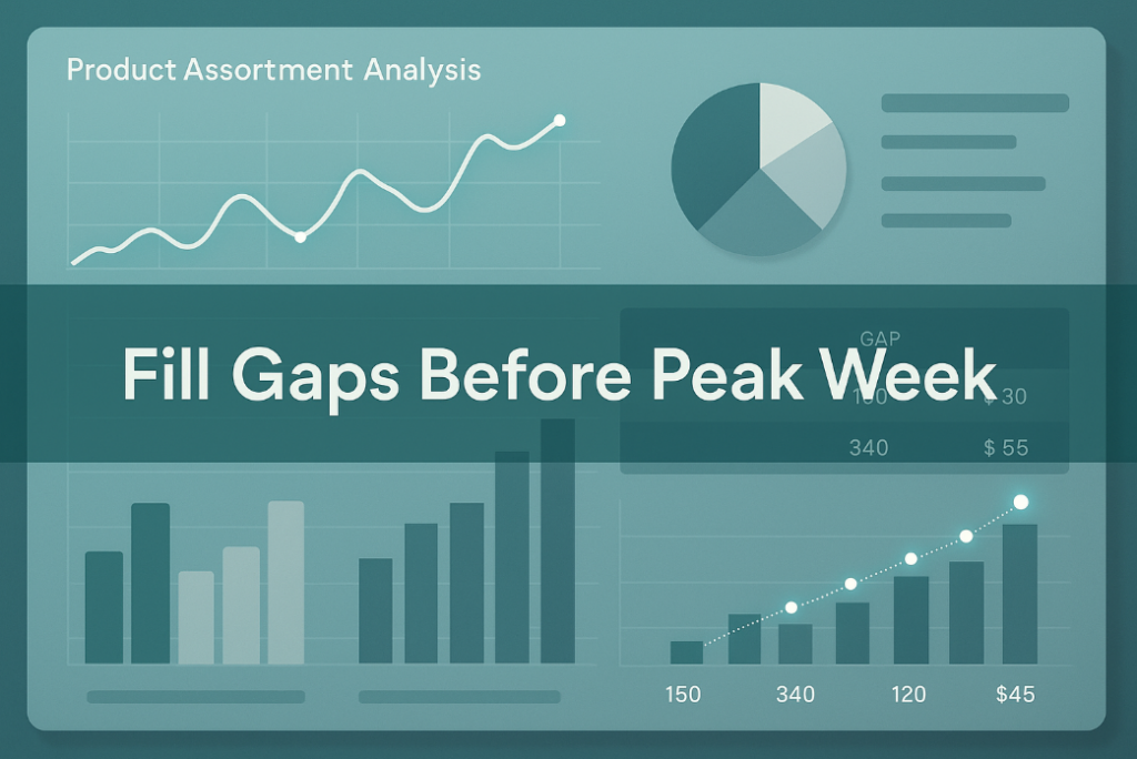 Product Assortment Analysis: Fill Gaps Before Peak Week