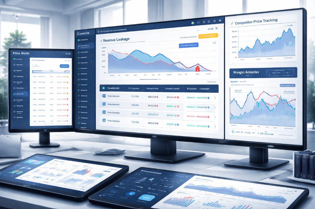 Revenue leakage caused by poor price visibility in ecommerce pricing analytics dashboard